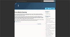 Desktop Screenshot of forexmarketopening.com