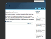 Tablet Screenshot of forexmarketopening.com